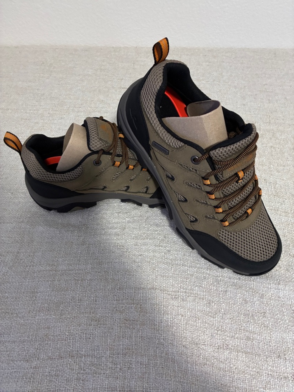 Ozark Trail Men's Taupe Waterproof Hiking Shoes Size 11.5